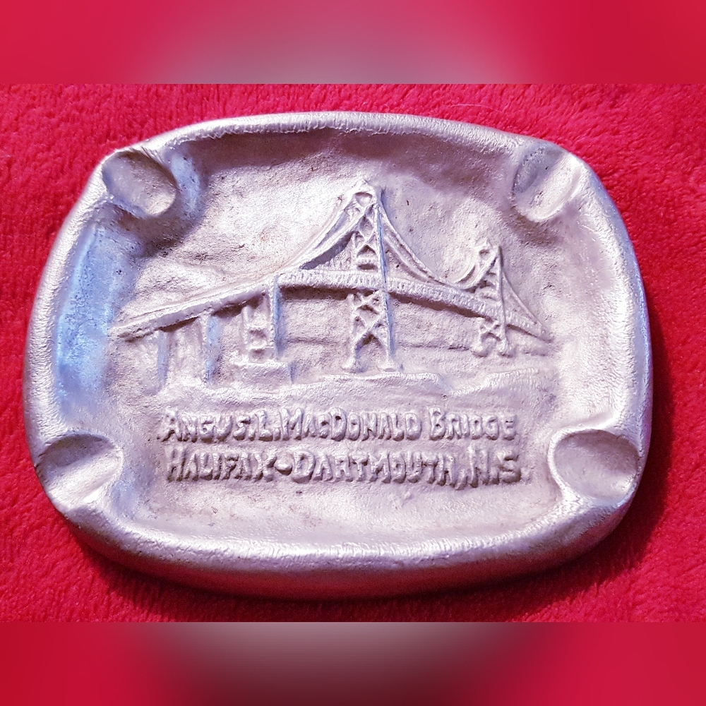 Angus L. McDonald Bridge Halifax-Dartmouth Nova Scotia Ashtray MCM Vintage